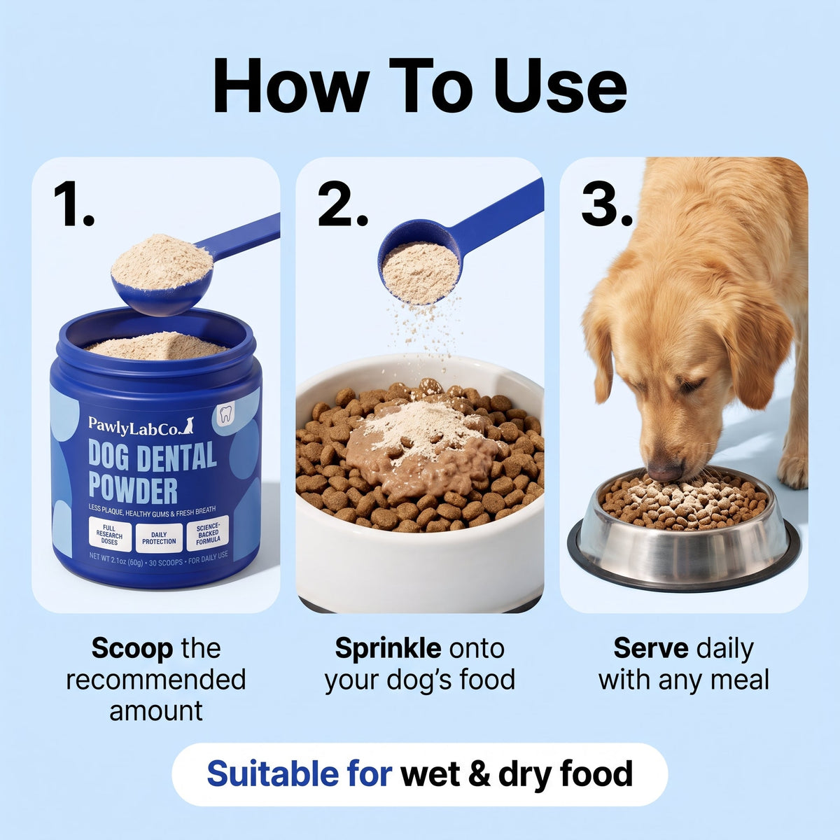 Dental meal topper - the easier way to support your pet’s dental health